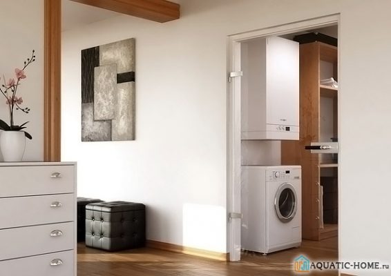 Плоский накопительный электрический водонагреватель 50 литров ...